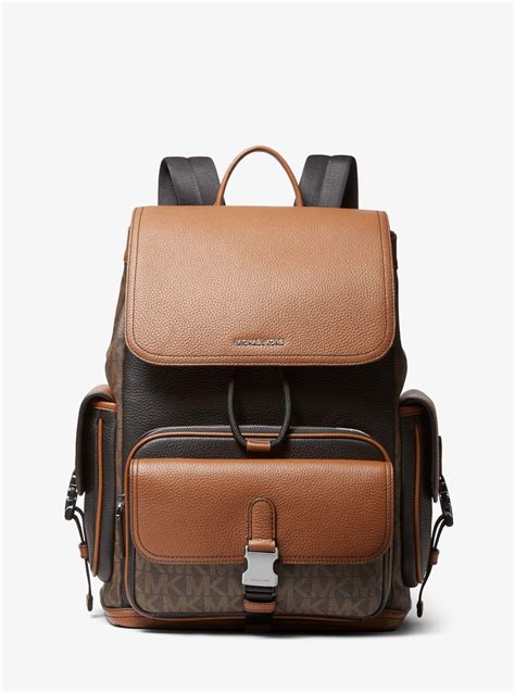 michael kors hudson leather backpack|michael kors slater backpack small.